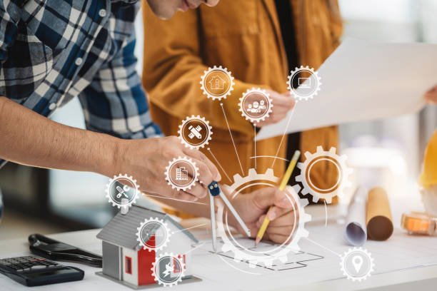 Personas realizando reporte de estatus del un inmueble